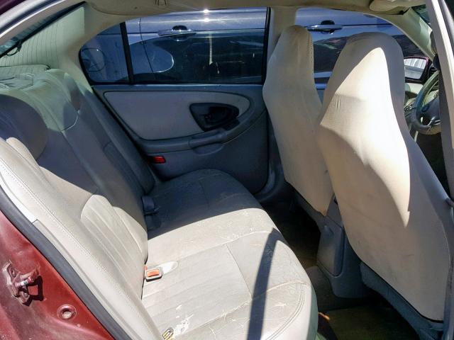 1G1NE52J916168737 - 2001 CHEVROLET MALIBU LS BURGUNDY photo 6