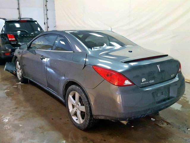 1G2ZH35N374149922 - 2007 PONTIAC G6 GT GRAY photo 3