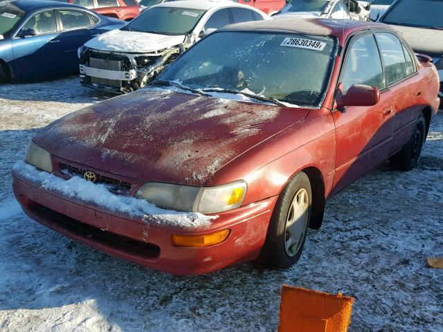 1NXBB02E1VZ645294 - 1997 TOYOTA COROLLA DX BURGUNDY photo 2