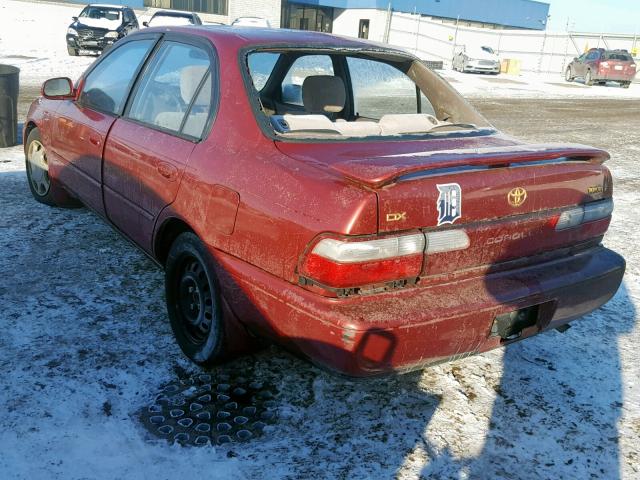 1NXBB02E1VZ645294 - 1997 TOYOTA COROLLA DX BURGUNDY photo 3