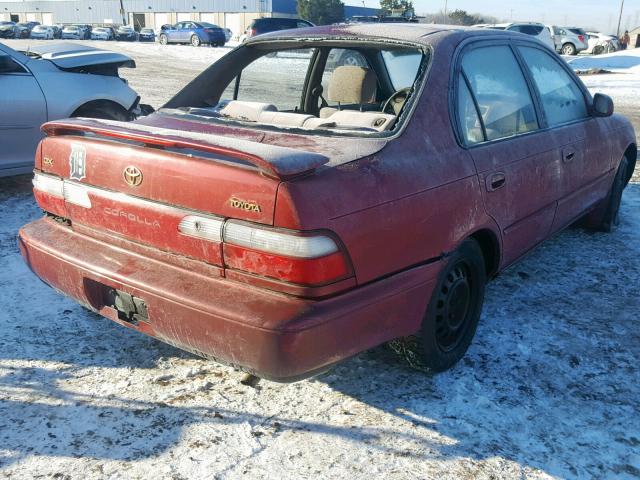 1NXBB02E1VZ645294 - 1997 TOYOTA COROLLA DX BURGUNDY photo 4