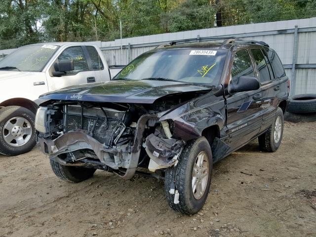 1J4GX48S04C216985 - 2004 JEEP GRAND CHER BURGUNDY photo 2