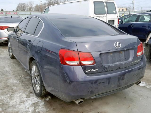 JTHCH96S360012458 - 2006 LEXUS GS GENERAT BLUE photo 3