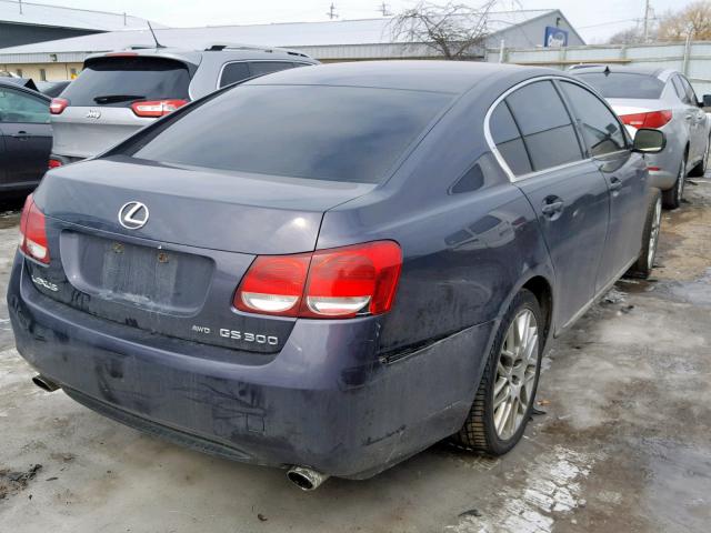 JTHCH96S360012458 - 2006 LEXUS GS GENERAT BLUE photo 4