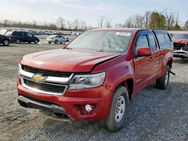 1GCHTCEN3H1283936 - 2017 CHEVROLET COLORADO L BURGUNDY photo 2
