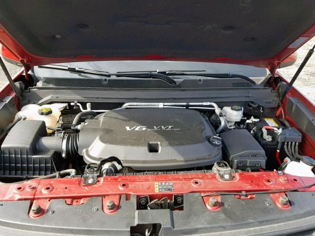 1GCHTCEN3H1283936 - 2017 CHEVROLET COLORADO L BURGUNDY photo 7