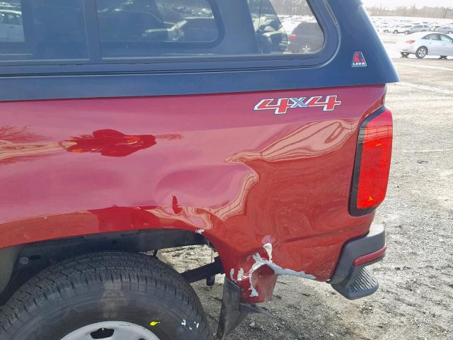 1GCHTCEN3H1283936 - 2017 CHEVROLET COLORADO L BURGUNDY photo 9