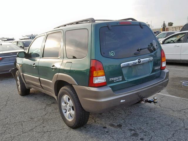 4F2CU09131KM24467 - 2001 MAZDA TRIBUTE LX GREEN photo 3