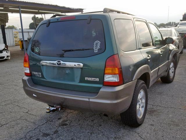 4F2CU09131KM24467 - 2001 MAZDA TRIBUTE LX GREEN photo 4