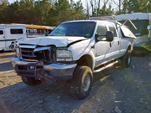 1FTSW31F51EC57641 - 2001 FORD F350 SRW S WHITE photo 2