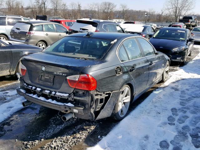 WBAVD53577A006104 - 2007 BMW 335 XI BLACK photo 4