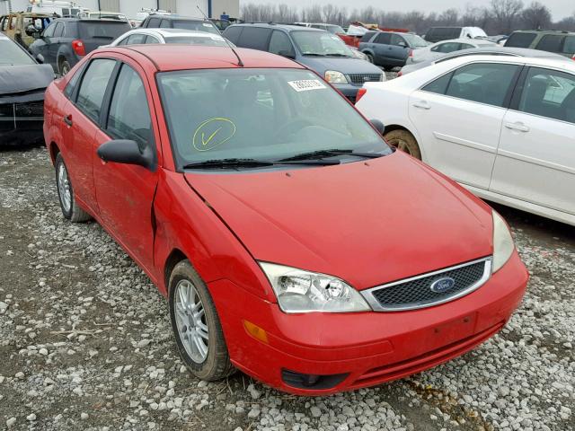 1FAFP34N65W284306 - 2005 FORD FOCUS ZX4 RED photo 1