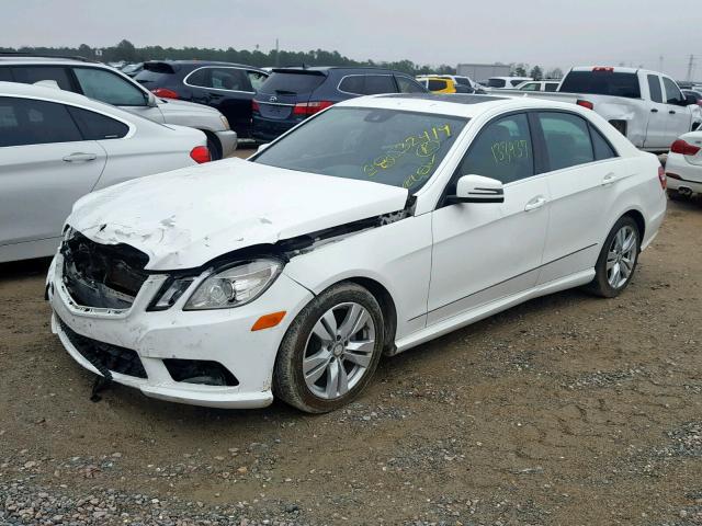 WDDHF2EBXDA705143 - 2013 MERCEDES-BENZ E 350 BLUE WHITE photo 2