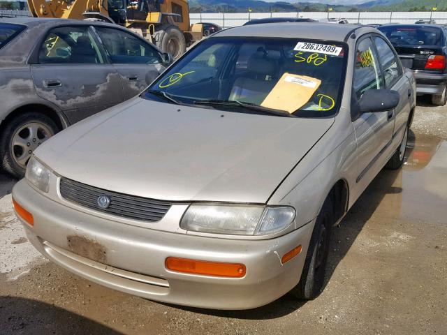 JM1BB1414T0334502 - 1996 MAZDA PROTEGE DX BEIGE photo 2