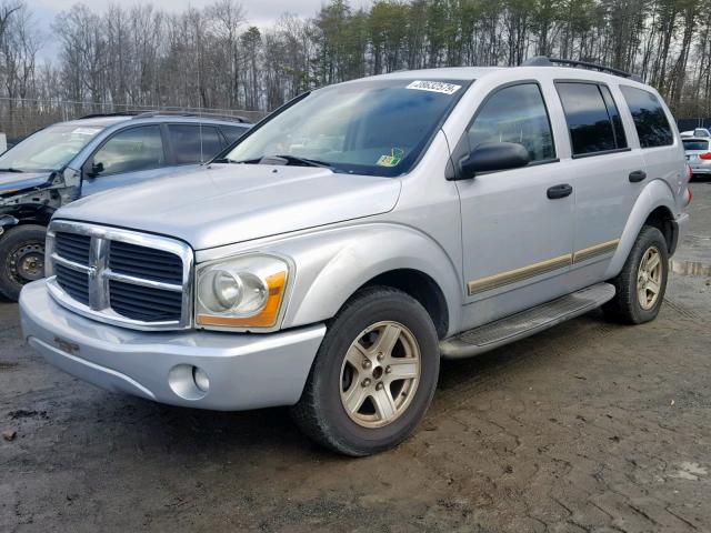 1D4HB48N04F200063 - 2004 DODGE DURANGO SL SILVER photo 2