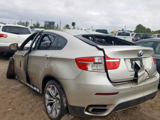 5UXFG8C50BLZ96413 - 2011 BMW X6 XDRIVE5 SILVER photo 3