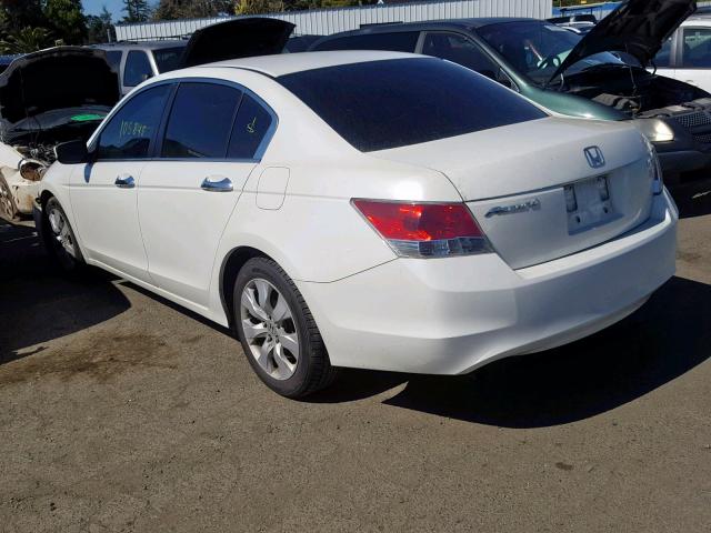 1HGCP367X9A017427 - 2009 HONDA ACCORD EX WHITE photo 3