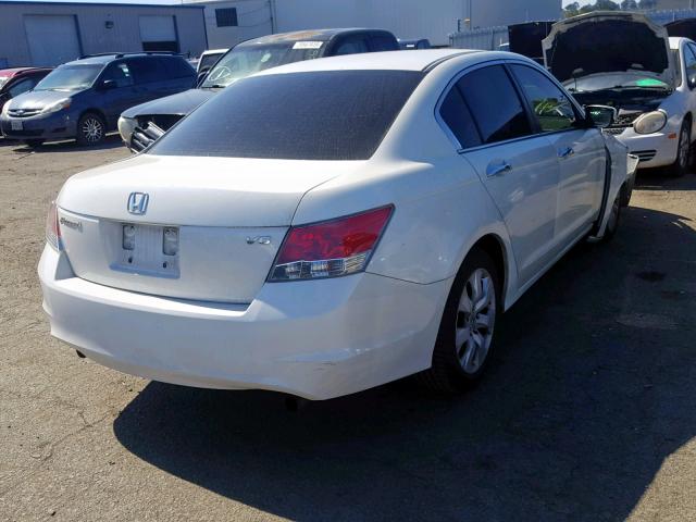 1HGCP367X9A017427 - 2009 HONDA ACCORD EX WHITE photo 4
