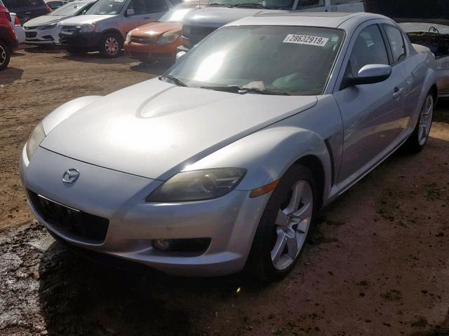 JM1FE17N040114198 - 2004 MAZDA RX8 SILVER photo 2