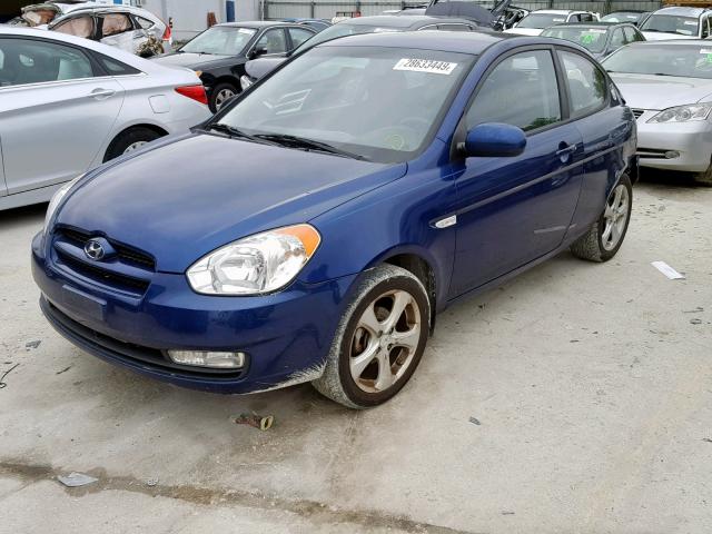 KMHCN3AC8BU199802 - 2011 HYUNDAI ACCENT SE BLUE photo 2