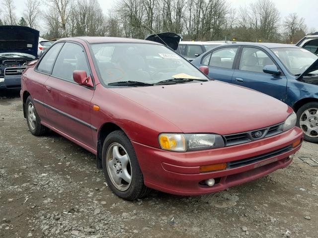 JF1GM4552TG411304 - 1996 SUBARU IMPREZA LX MAROON photo 1