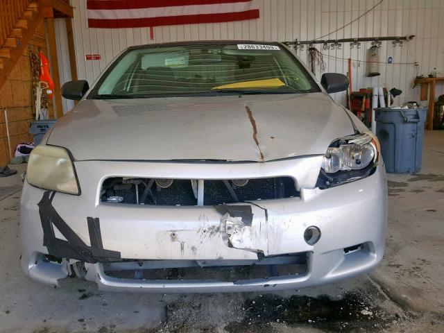 JTKDE177650025447 - 2005 TOYOTA SCION TC ვერცხლისფერი ფოტო 9