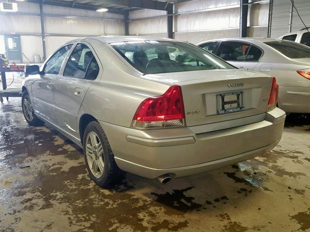 YV1RS592472637033 - 2007 VOLVO S60 2.5T SILVER photo 3