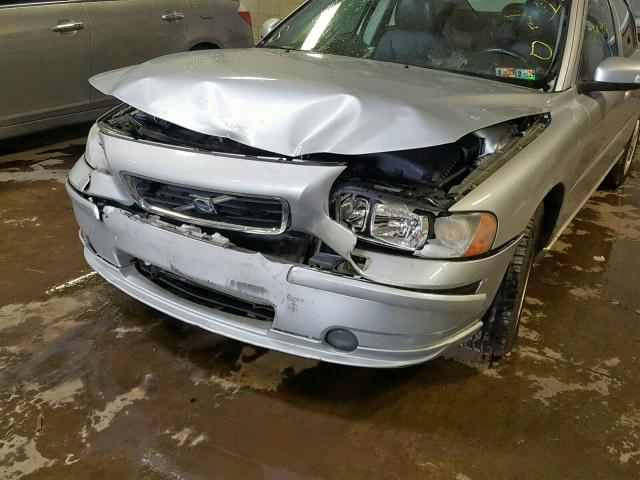 YV1RS592472637033 - 2007 VOLVO S60 2.5T SILVER photo 9