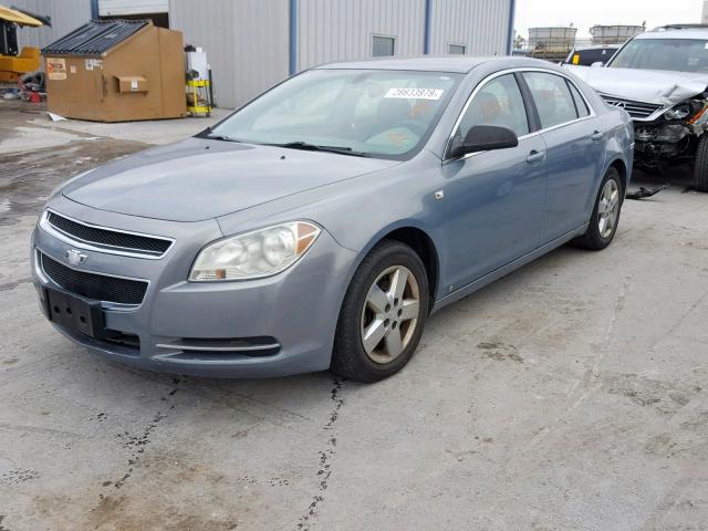 1G1ZG57B88F165710 - 2008 CHEVROLET MALIBU LS BLUE photo 2