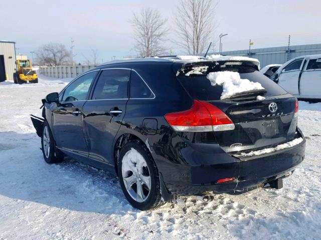 4T3BK3BB8BU063106 - 2011 TOYOTA VENZA BLACK photo 3