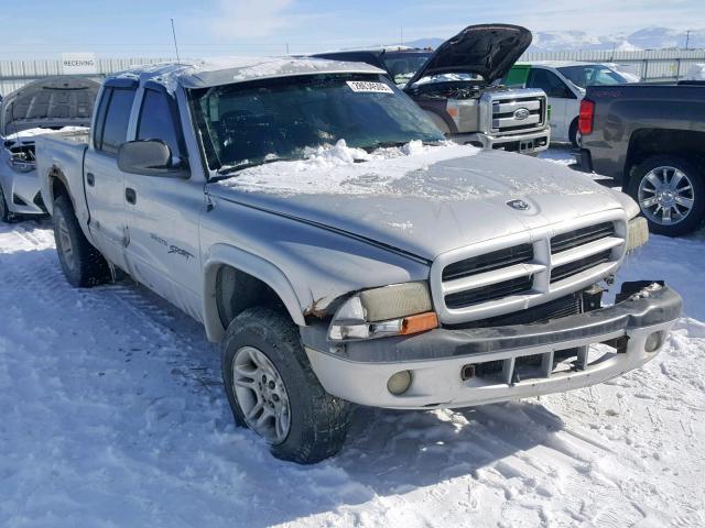 1B7GG2ANX15173983 - 2001 DODGE DAKOTA QUA SILVER photo 1