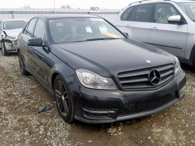 WDDGF4HB1CA596640 - 2012 MERCEDES-BENZ C 250 BLACK photo 1