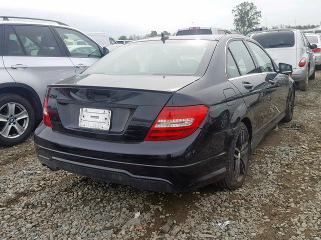 WDDGF4HB1CA596640 - 2012 MERCEDES-BENZ C 250 BLACK photo 4