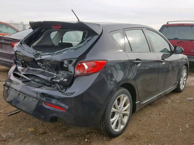 JM1BL1H56A1308954 - 2010 MAZDA 3 S BLACK photo 4