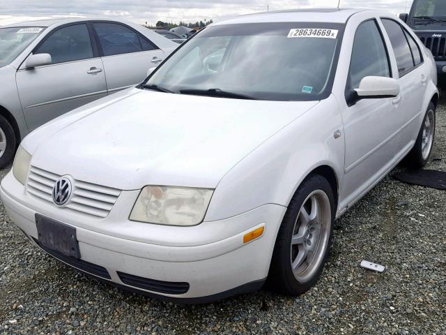 3VWSE69M12M127937 - 2002 VOLKSWAGEN JETTA GLS WHITE photo 2