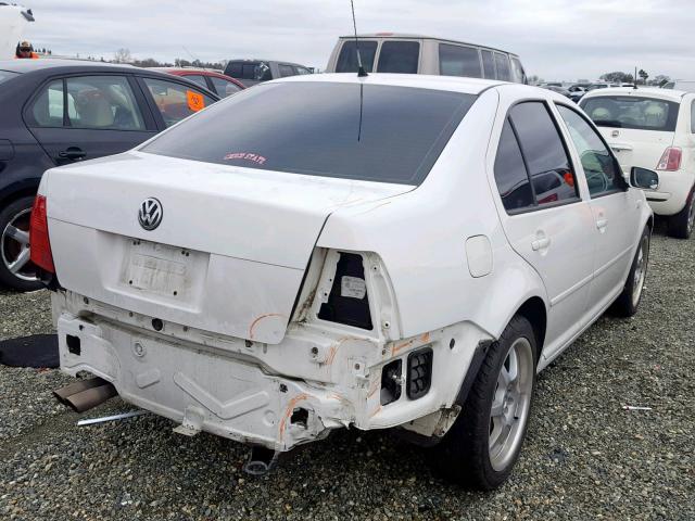 3VWSE69M12M127937 - 2002 VOLKSWAGEN JETTA GLS WHITE photo 4