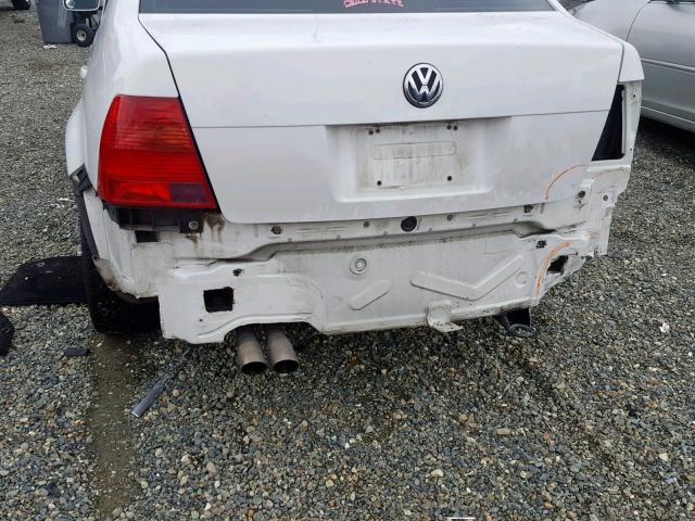 3VWSE69M12M127937 - 2002 VOLKSWAGEN JETTA GLS WHITE photo 9