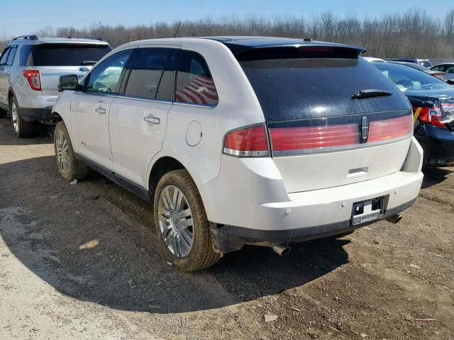 2LMDJ8JC7ABJ02241 - 2010 LINCOLN MKX WHITE photo 3