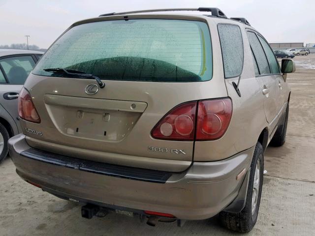 JT6GF10U1Y0046607 - 2000 LEXUS RX 300 GOLD photo 4