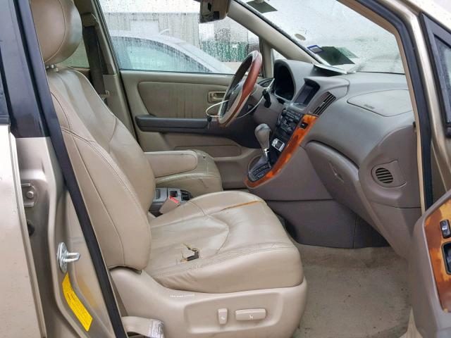 JT6GF10U1Y0046607 - 2000 LEXUS RX 300 GOLD photo 5