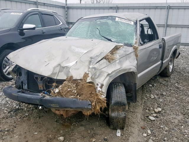 1GTCS1450YK279324 - 2000 GMC SONOMA TAN photo 2