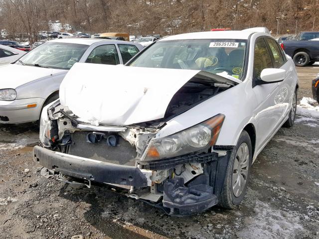 1HGCP2F37AA021530 - 2010 HONDA ACCORD LX WHITE photo 2