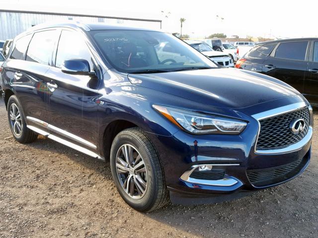 5N1DL0MM5KC500092 - 2019 INFINITI QX60 LUXE BLUE photo 1