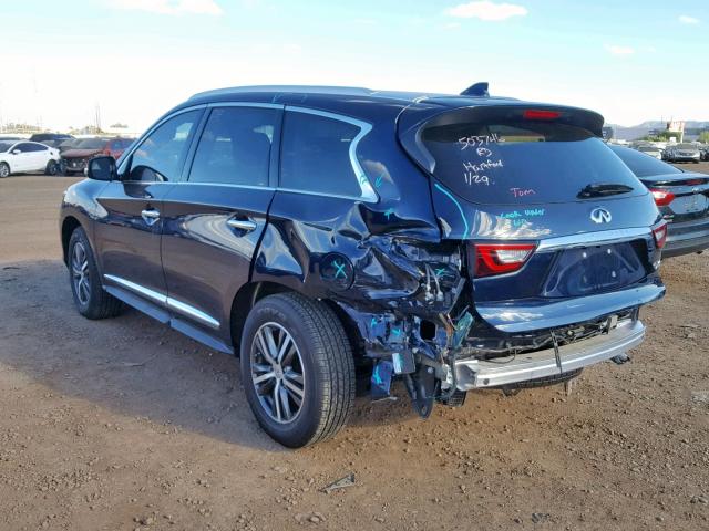 5N1DL0MM5KC500092 - 2019 INFINITI QX60 LUXE BLUE photo 3