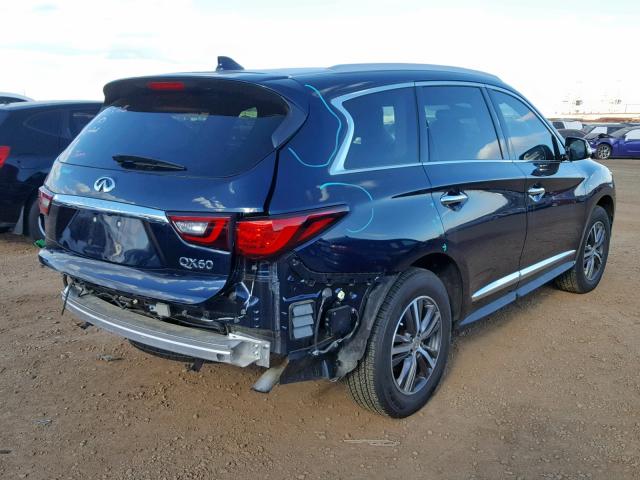 5N1DL0MM5KC500092 - 2019 INFINITI QX60 LUXE BLUE photo 4