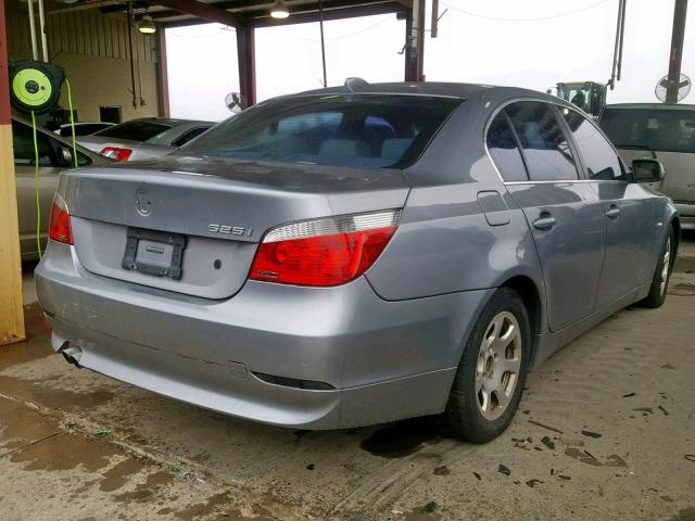 WBANA53564B850083 - 2004 BMW 525 I GRAY photo 4