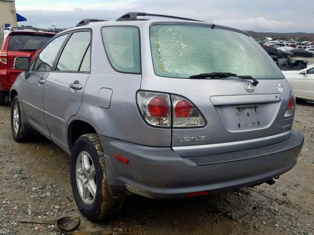 JTJGF10U310093584 - 2001 LEXUS RX 300 SILVER photo 3