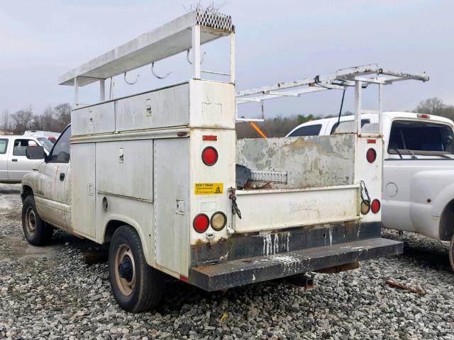 1B6KC26Z9VJ591422 - 1997 DODGE RAM 2500 WHITE photo 3