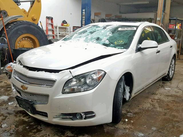 1G1ZE5E72BF132472 - 2011 CHEVROLET MALIBU LTZ WHITE photo 2