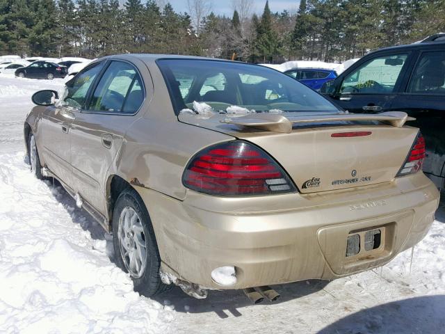 1G2NF52E53C334915 - 2003 PONTIAC GRAND AM S GOLD photo 3